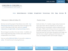 Tablet Screenshot of collinsattorneys.com